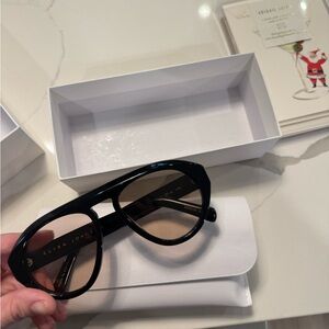 ELISA JOHNSON VAL SUNGLASSES IN GLOSS BLACK